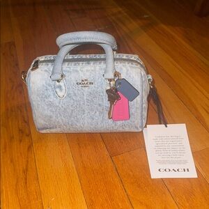 NWT Coach Mini ROWAN Loved Denim